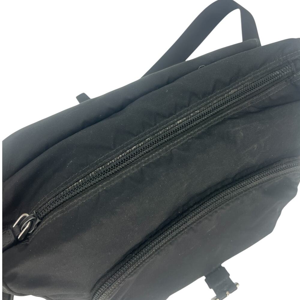 Prada Black Nylon Logo Plaque Messenger Crossbody Bag - Picture 13 of 16